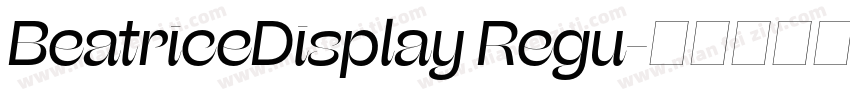 BeatriceDisplay Regu字体转换